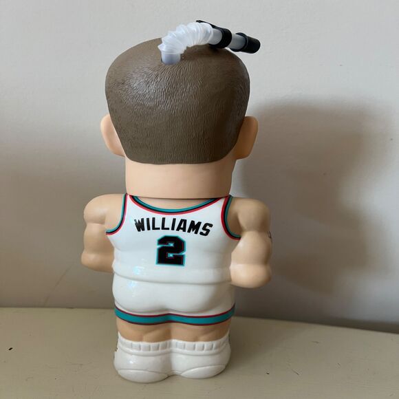 Vintage Y2K NBA Memphis Grizzlies Jason Williams Promo Bobblehead Water Bottle - Picture 4 of 6